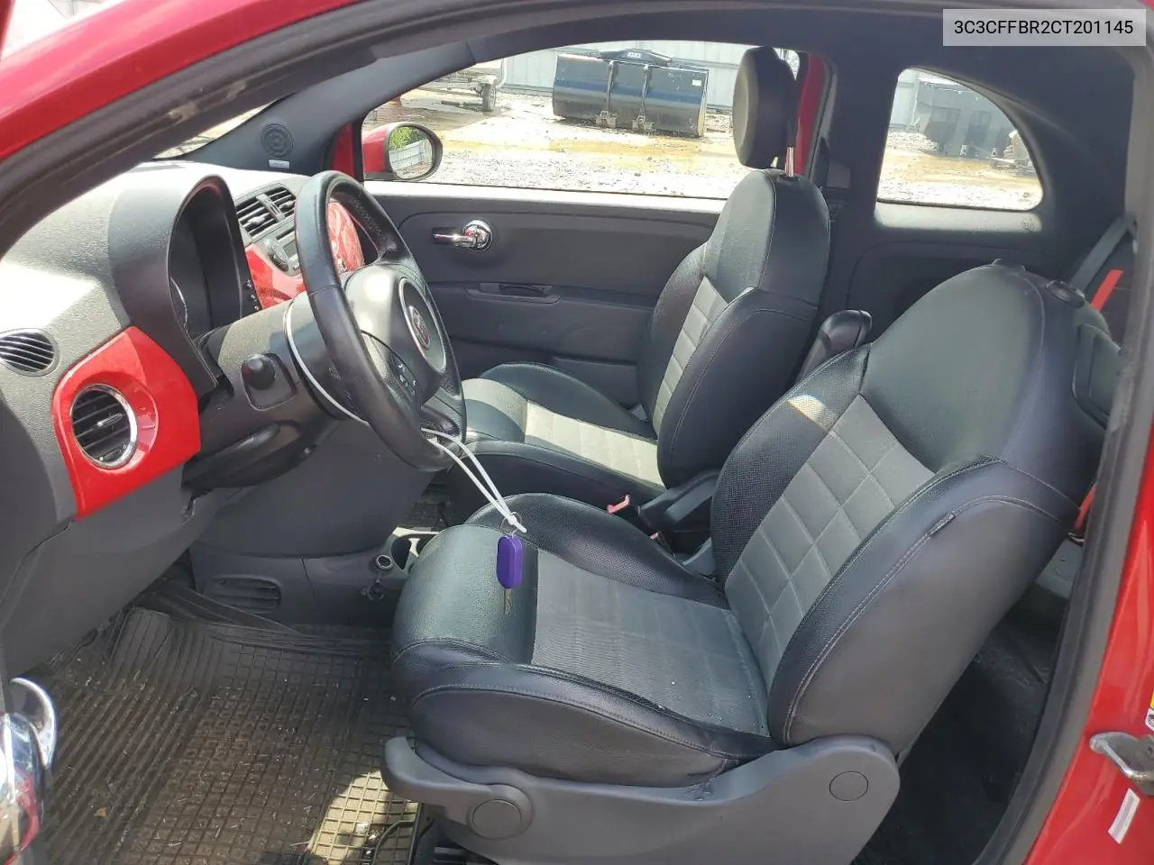 2012 Fiat 500 Sport VIN: 3C3CFFBR2CT201145 Lot: 62667155