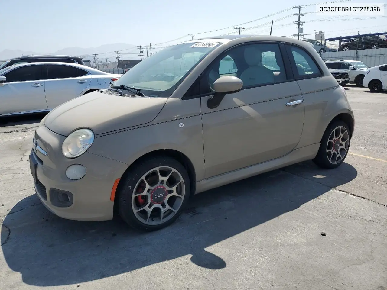 2012 Fiat 500 Sport VIN: 3C3CFFBR1CT228398 Lot: 62713985