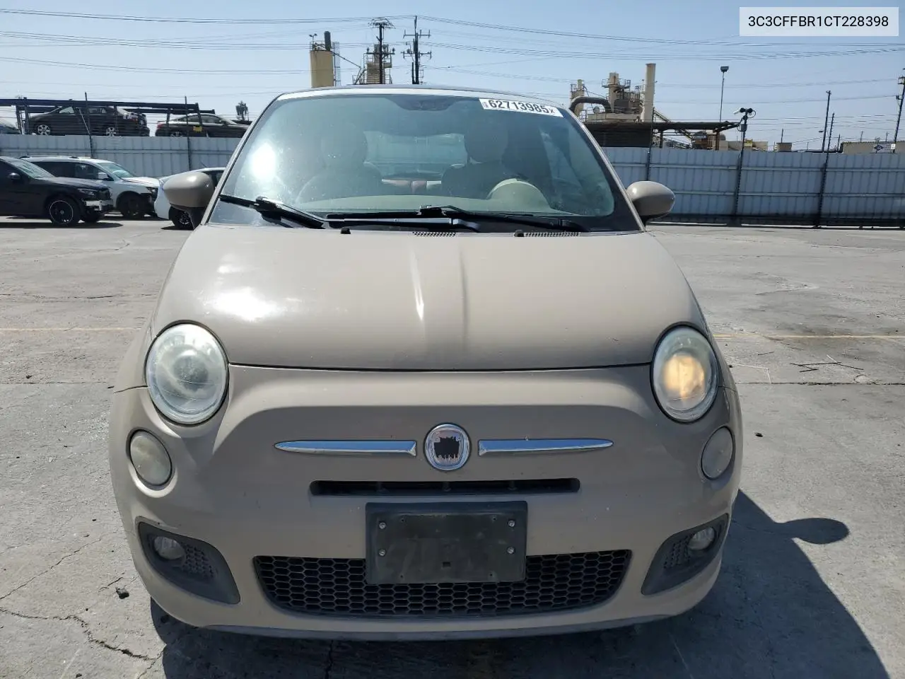 2012 Fiat 500 Sport VIN: 3C3CFFBR1CT228398 Lot: 62713985