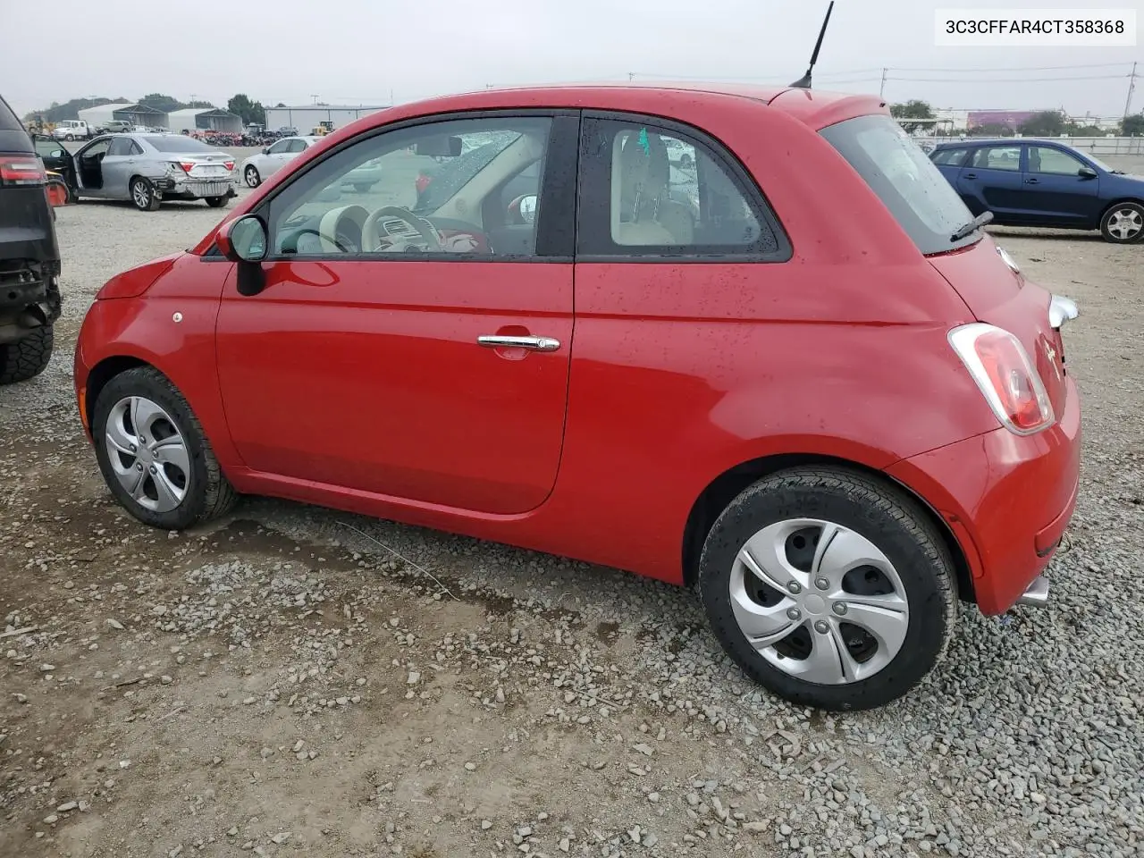 2012 Fiat 500 Pop VIN: 3C3CFFAR4CT358368 Lot: 62891275
