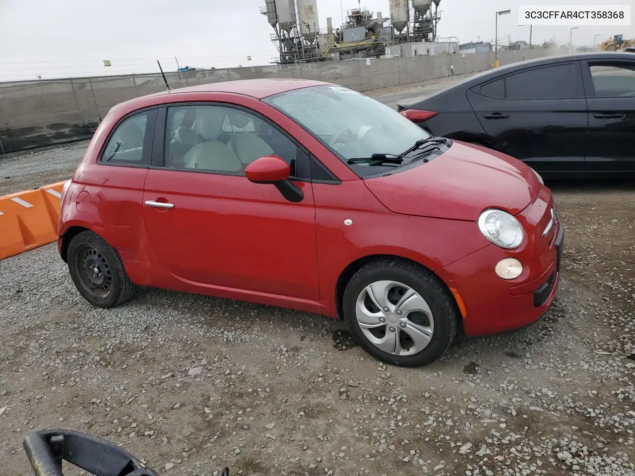 2012 Fiat 500 Pop VIN: 3C3CFFAR4CT358368 Lot: 62891275