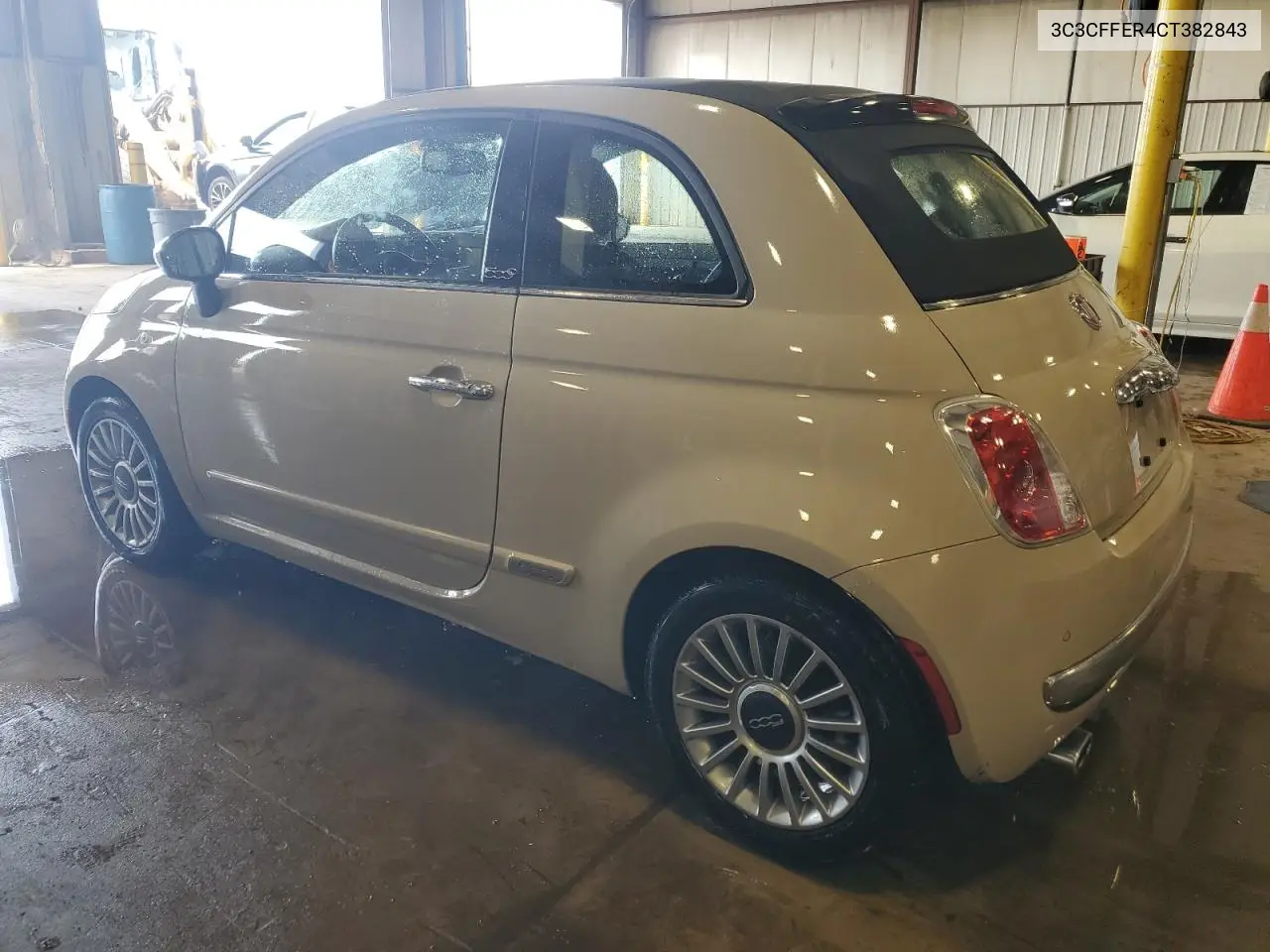 2012 Fiat 500 Lounge VIN: 3C3CFFER4CT382843 Lot: 63060105