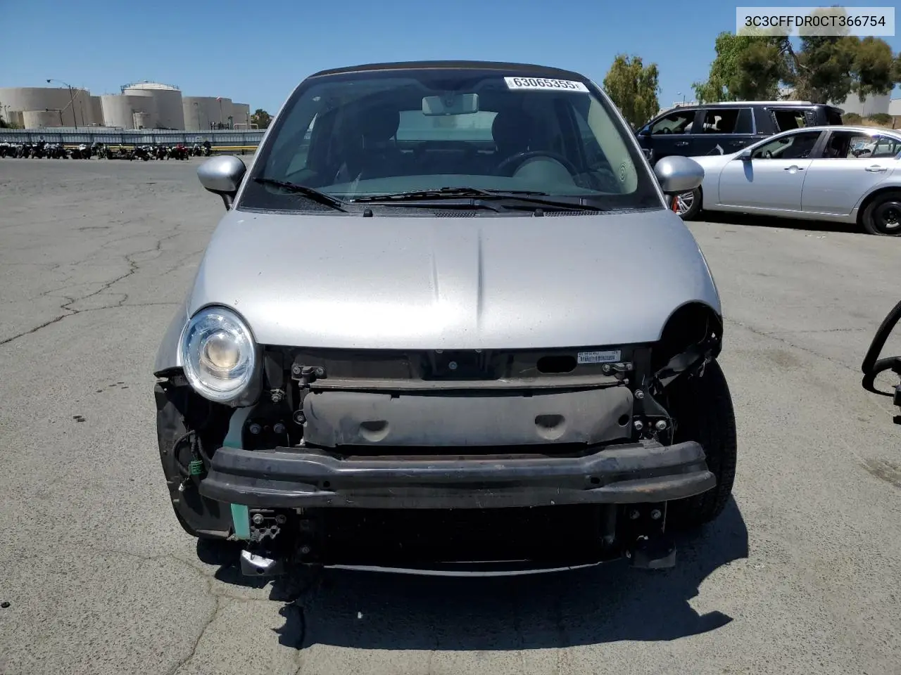 2012 Fiat 500 Pop VIN: 3C3CFFDR0CT366754 Lot: 63065355