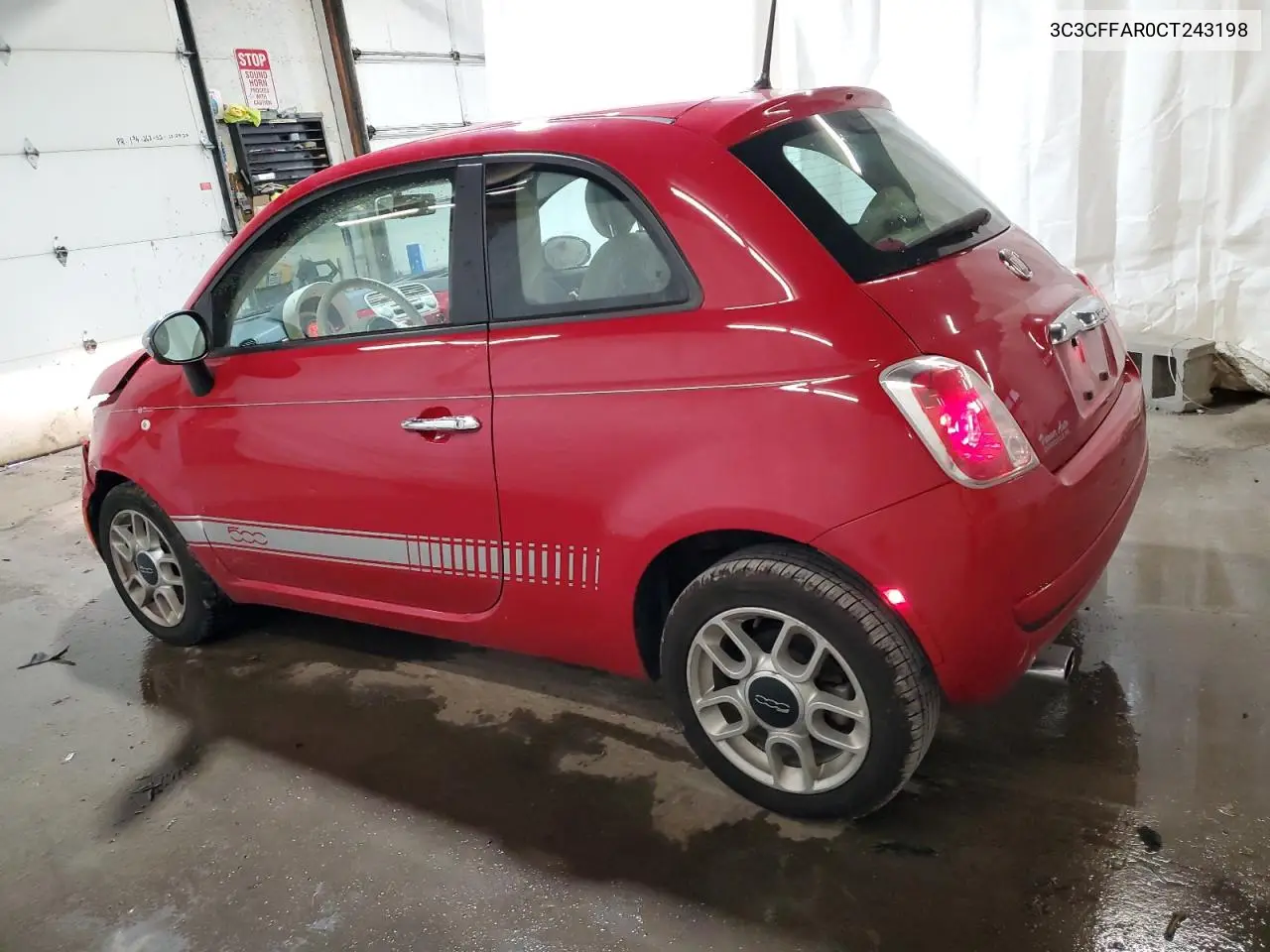 2012 Fiat 500 Pop VIN: 3C3CFFAR0CT243198 Lot: 63317325