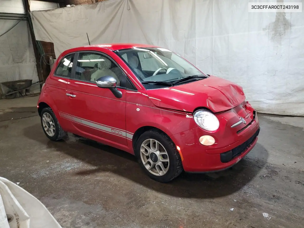 2012 Fiat 500 Pop VIN: 3C3CFFAR0CT243198 Lot: 63317325