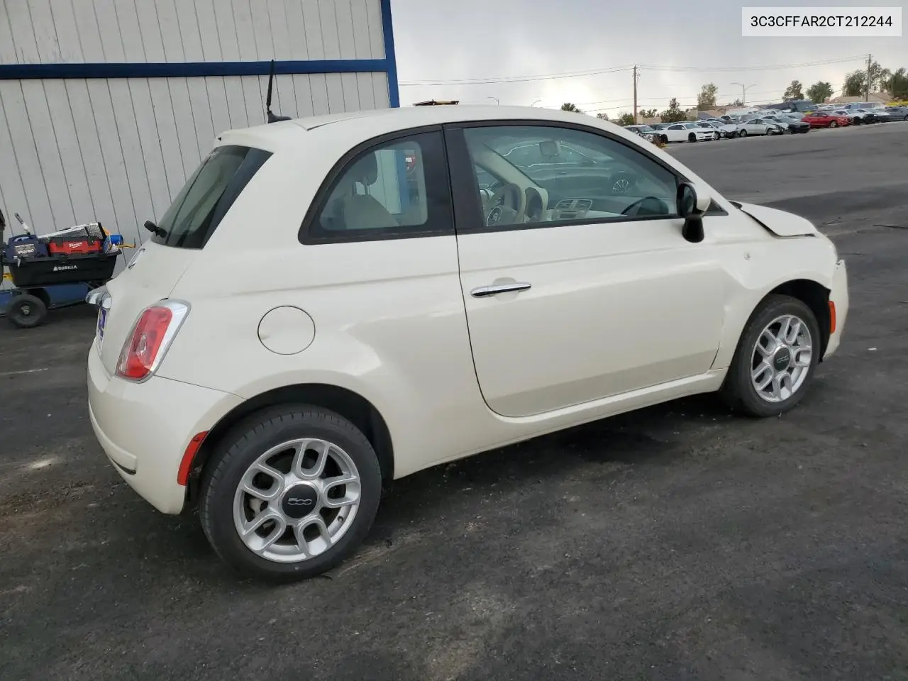 2012 Fiat 500 Pop VIN: 3C3CFFAR2CT212244 Lot: 63446645