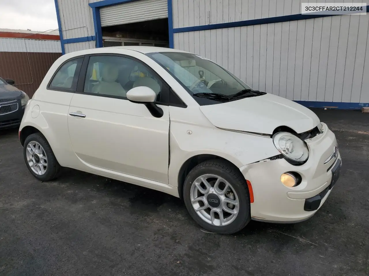 2012 Fiat 500 Pop VIN: 3C3CFFAR2CT212244 Lot: 63446645