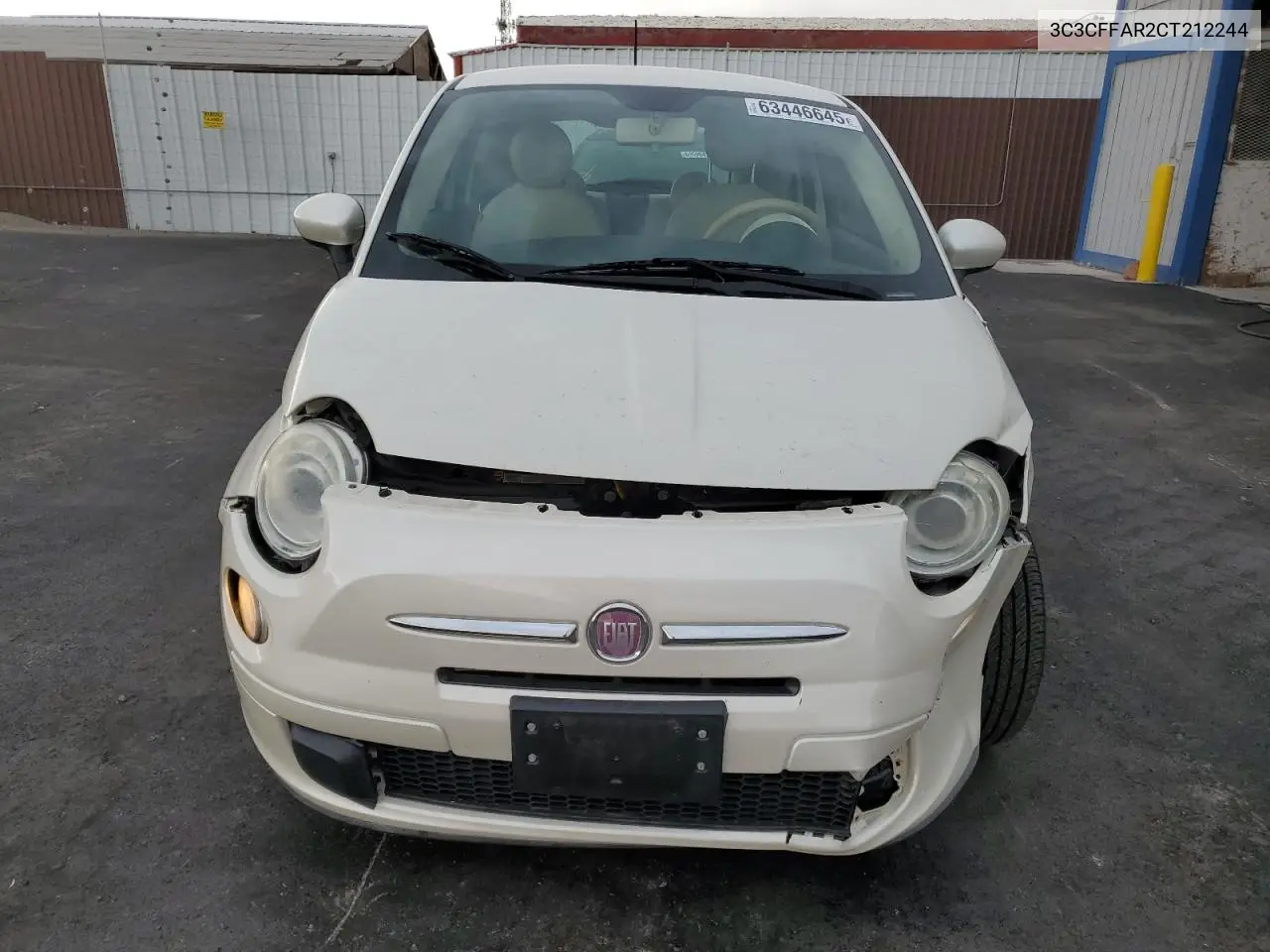 2012 Fiat 500 Pop VIN: 3C3CFFAR2CT212244 Lot: 63446645