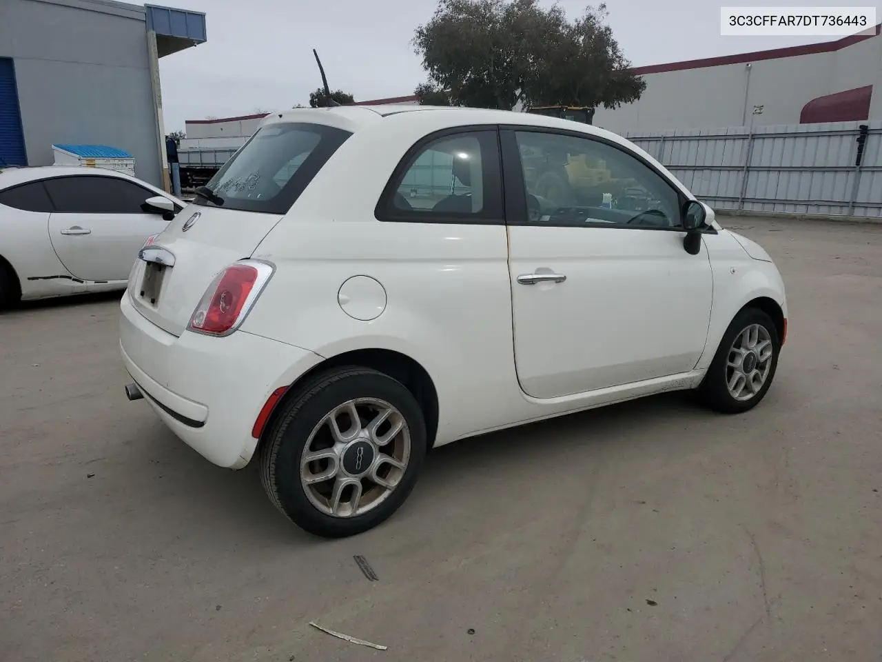 2013 Fiat 500 Pop VIN: 3C3CFFAR7DT736443 Lot: 45006825