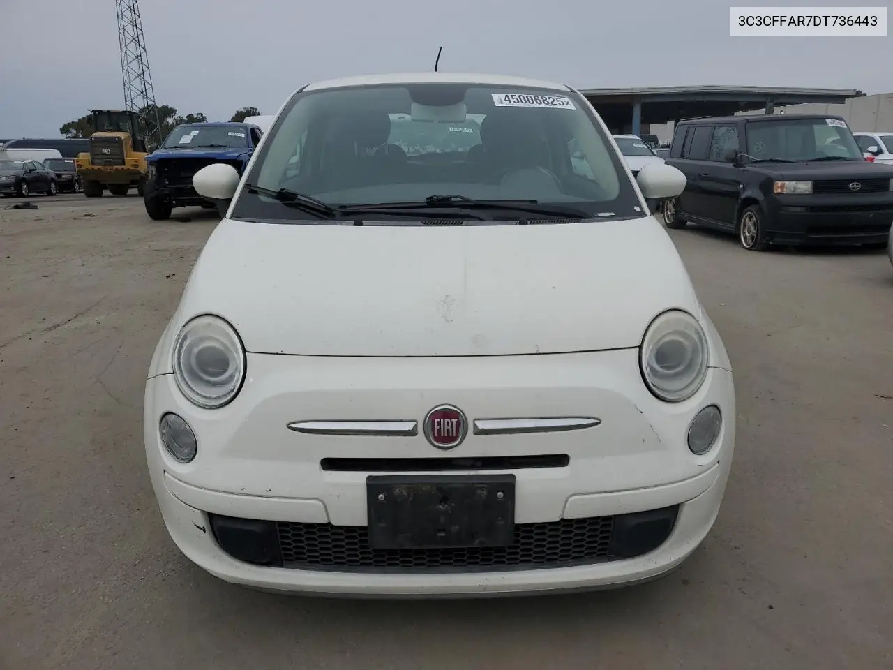 2013 Fiat 500 Pop VIN: 3C3CFFAR7DT736443 Lot: 45006825
