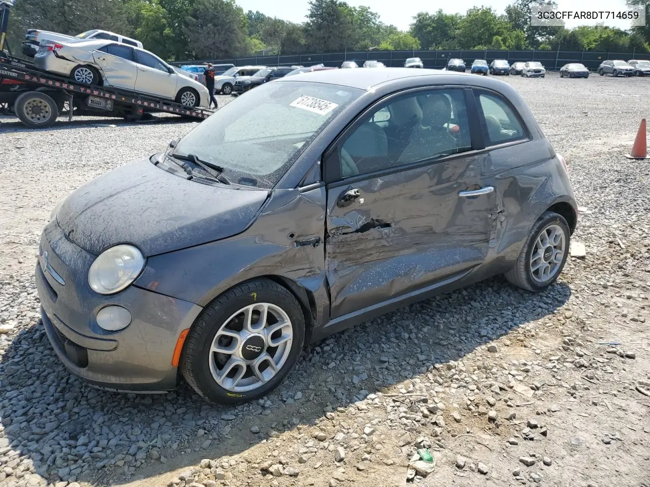 2013 Fiat 500 Pop VIN: 3C3CFFAR8DT714659 Lot: 61738545