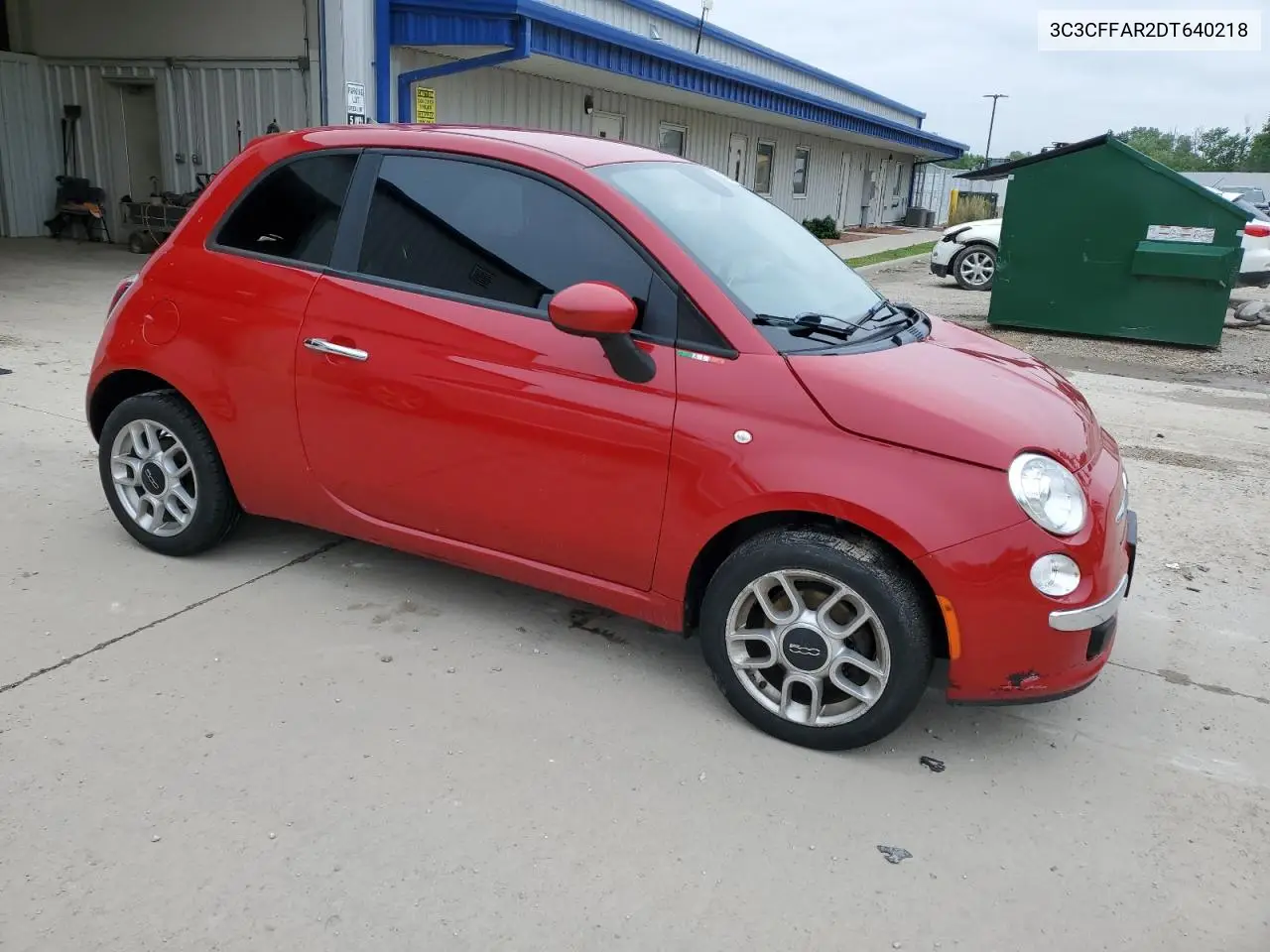 2013 Fiat 500 Pop VIN: 3C3CFFAR2DT640218 Lot: 61874695