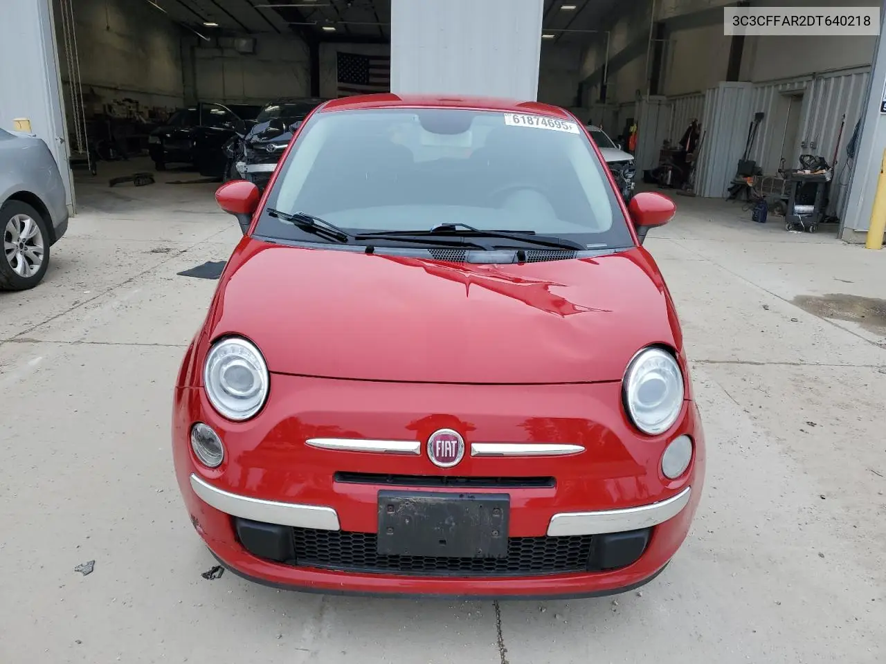 2013 Fiat 500 Pop VIN: 3C3CFFAR2DT640218 Lot: 61874695