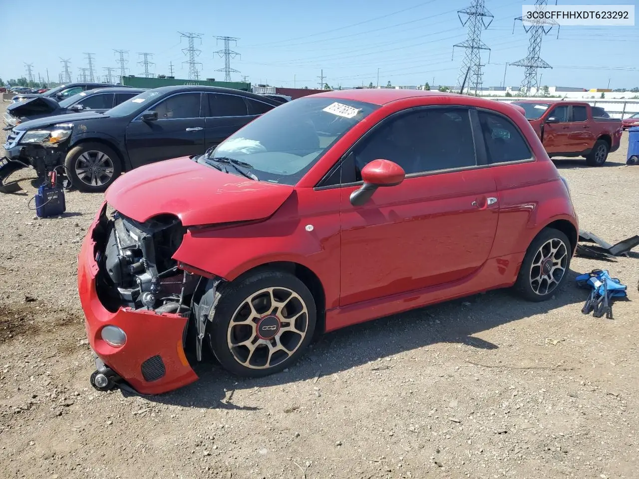2013 Fiat 500 Sport VIN: 3C3CFFHHXDT623292 Lot: 61976875