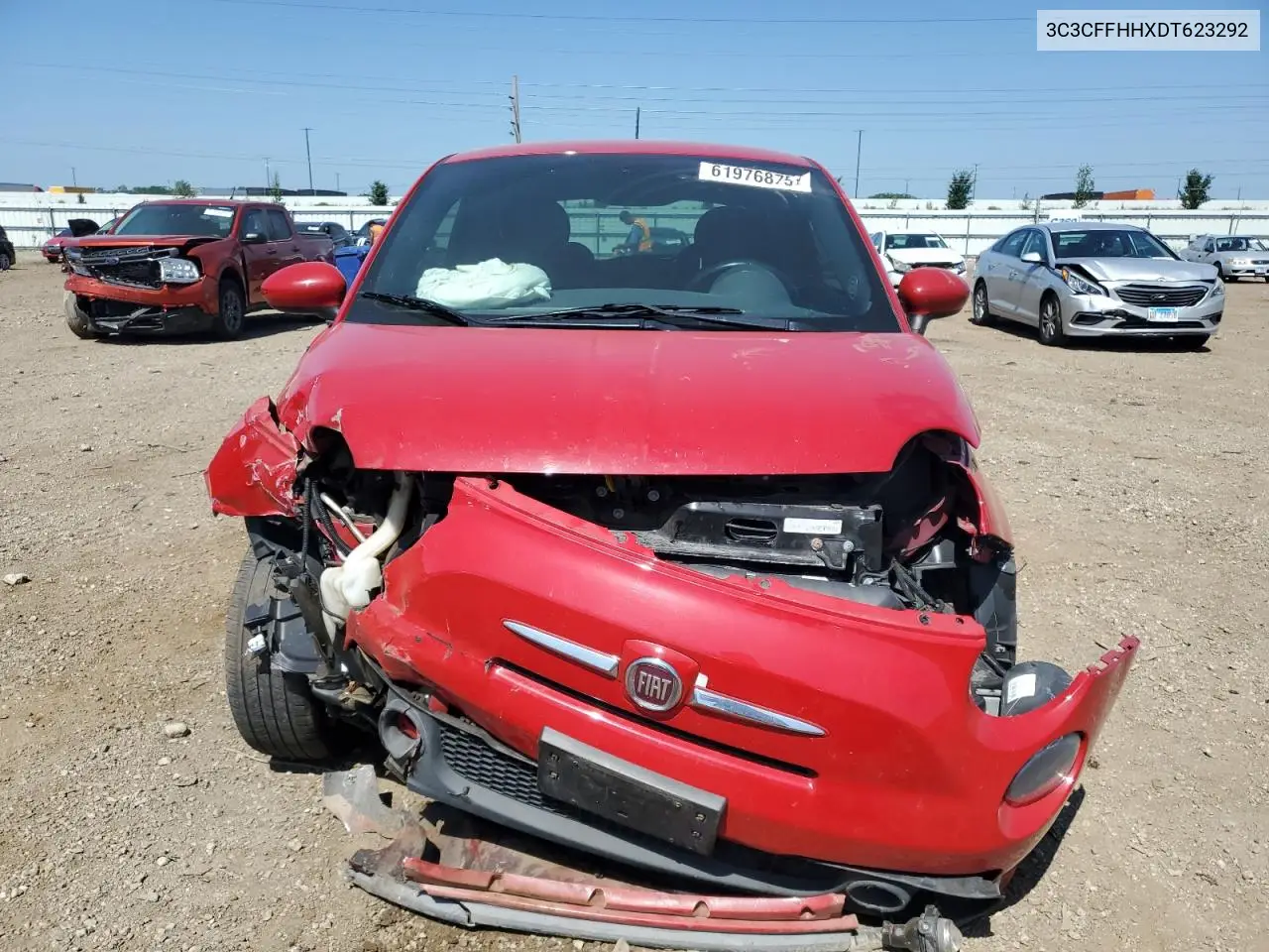 2013 Fiat 500 Sport VIN: 3C3CFFHHXDT623292 Lot: 61976875