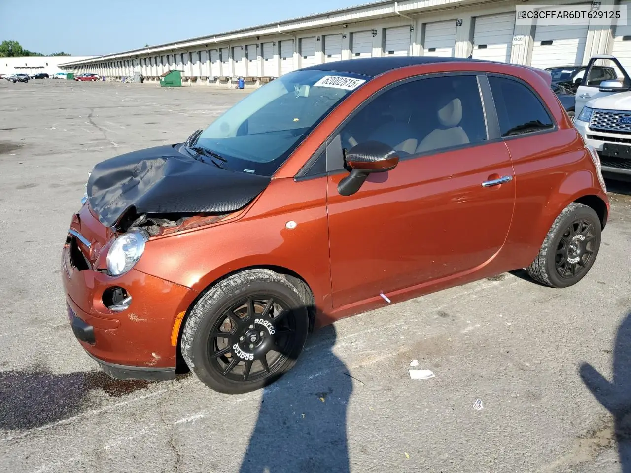 2013 Fiat 500 Pop VIN: 3C3CFFAR6DT629125 Lot: 62002815