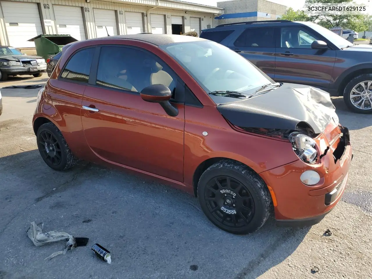 2013 Fiat 500 Pop VIN: 3C3CFFAR6DT629125 Lot: 62002815