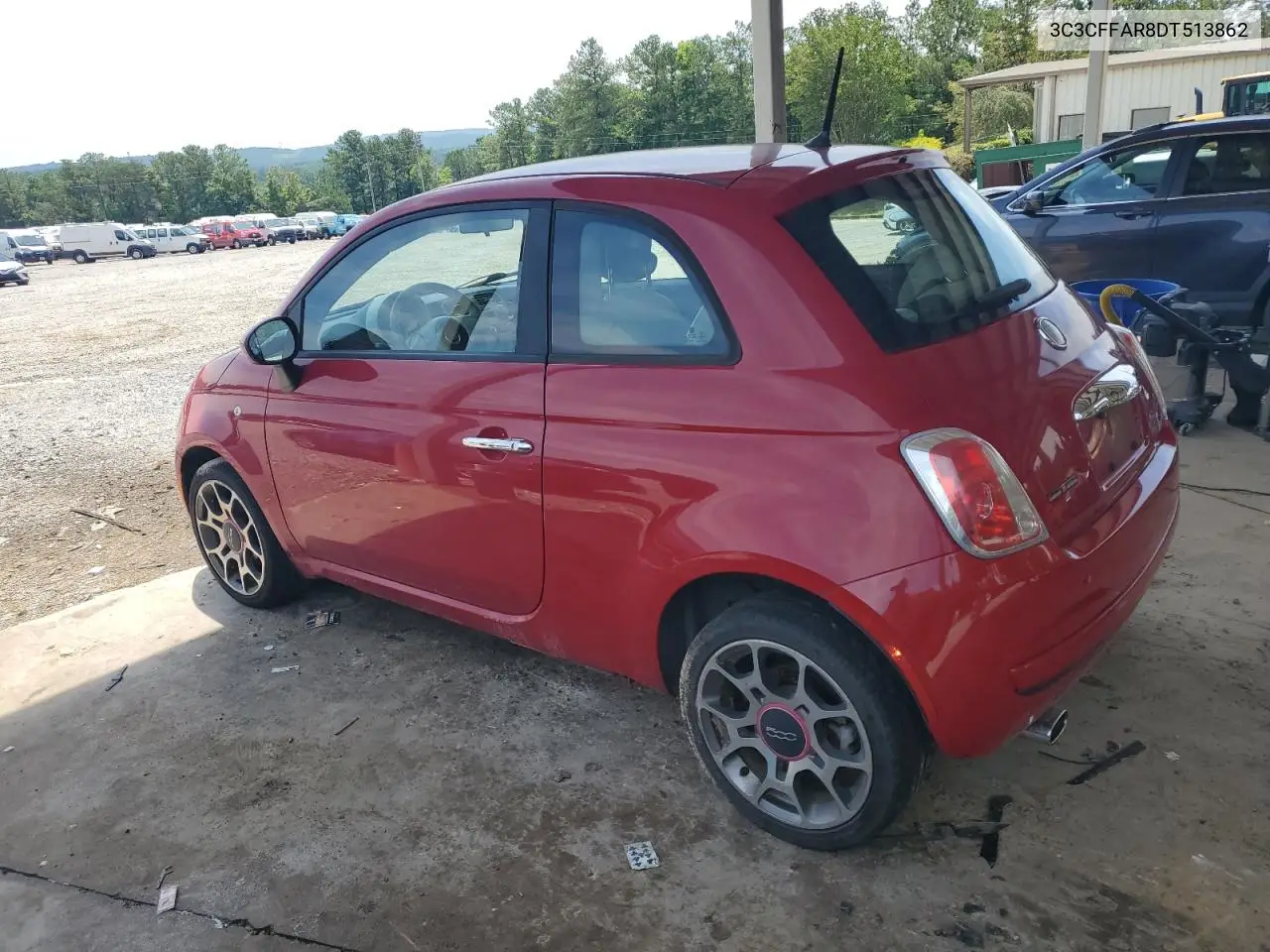 2013 Fiat 500 Pop VIN: 3C3CFFAR8DT513862 Lot: 62325845