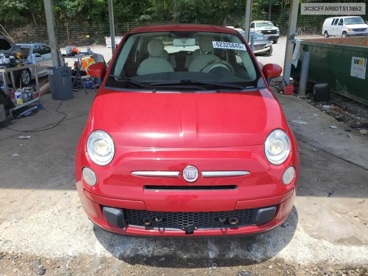 2013 Fiat 500 Pop VIN: 3C3CFFAR8DT513862 Lot: 62325845