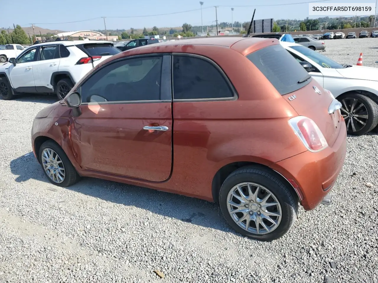 2013 Fiat 500 Pop VIN: 3C3CFFAR5DT698159 Lot: 62331005