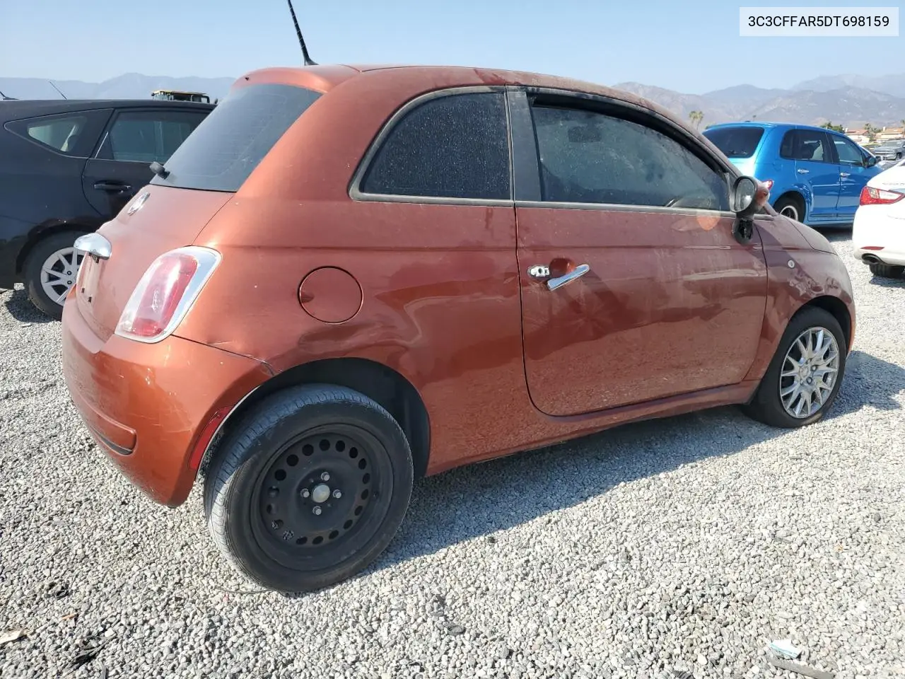 2013 Fiat 500 Pop VIN: 3C3CFFAR5DT698159 Lot: 62331005