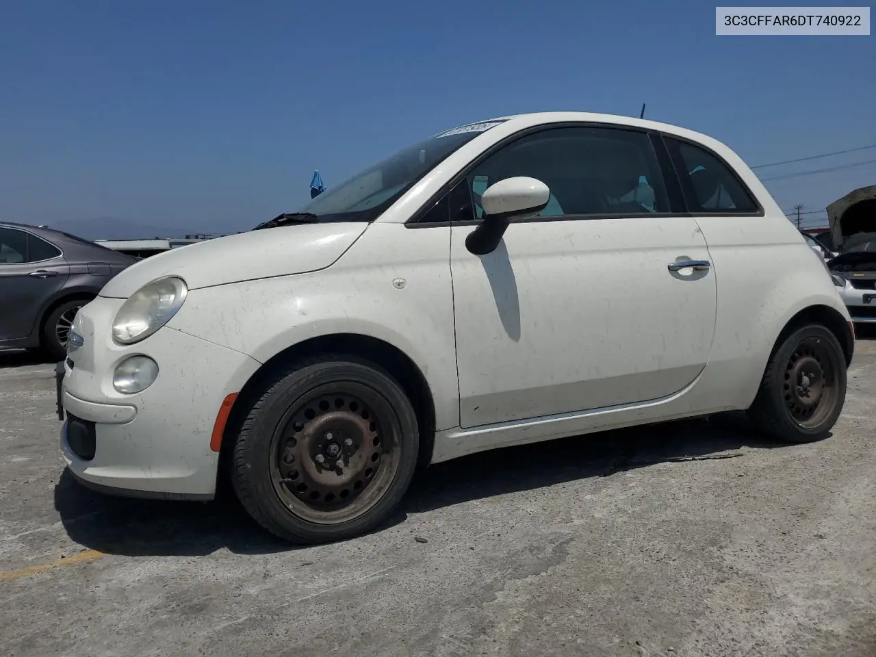 2013 Fiat 500 Pop VIN: 3C3CFFAR6DT740922 Lot: 62381935