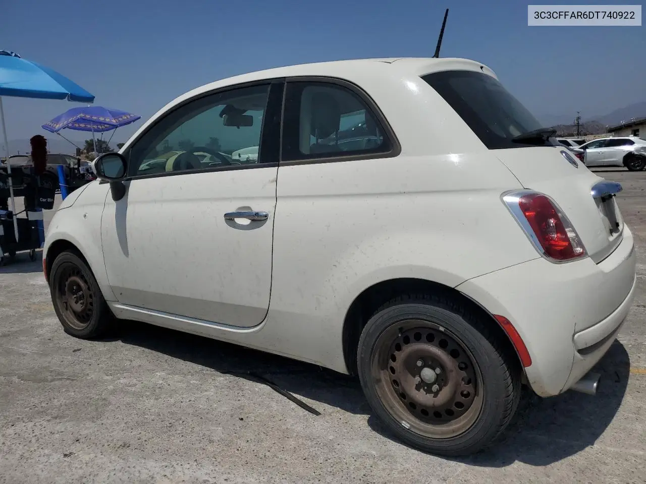 2013 Fiat 500 Pop VIN: 3C3CFFAR6DT740922 Lot: 62381935