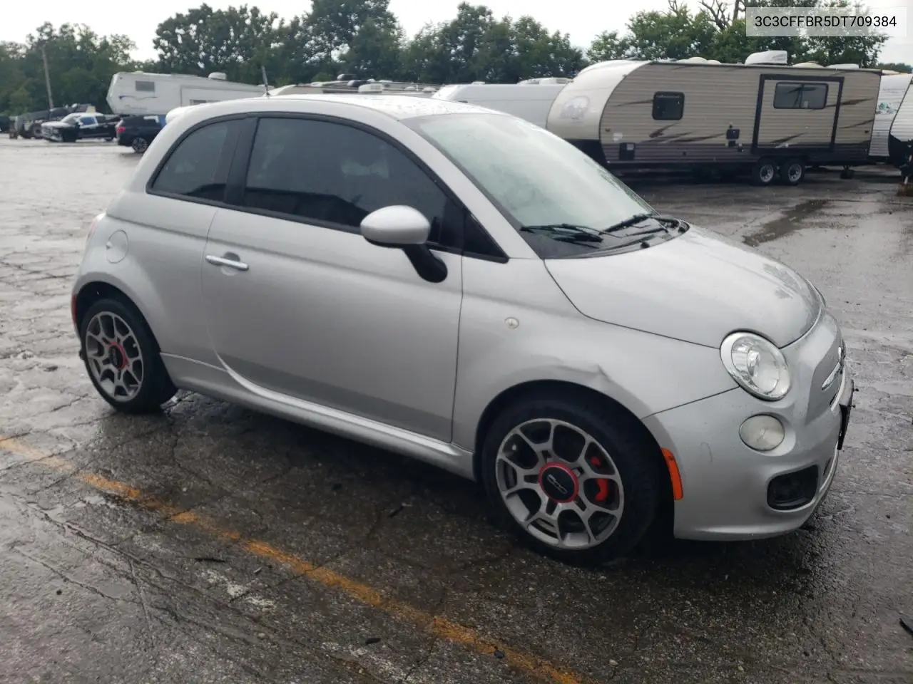 2013 Fiat 500 Sport VIN: 3C3CFFBR5DT709384 Lot: 62502455