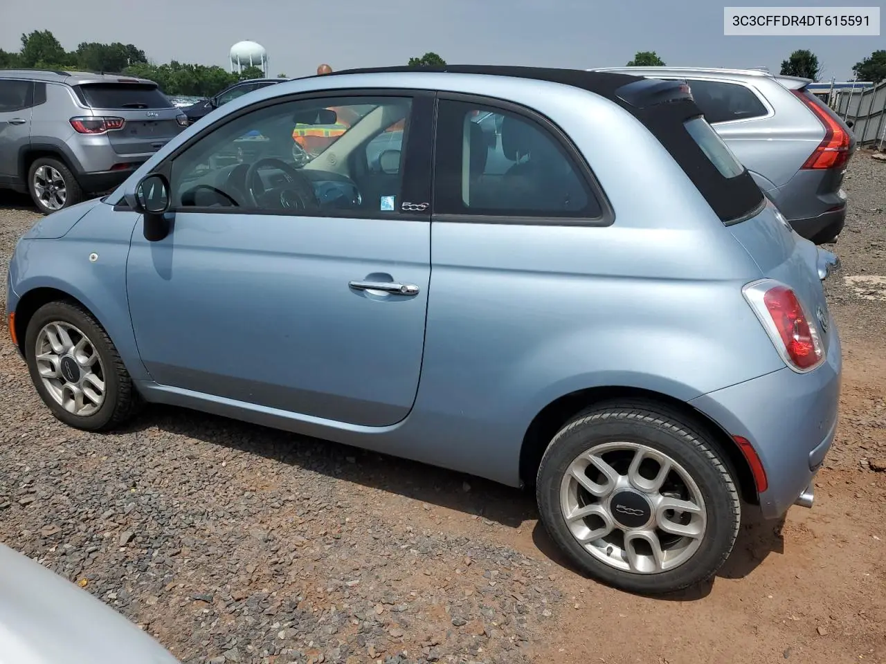 2013 Fiat 500 Pop VIN: 3C3CFFDR4DT615591 Lot: 62602325