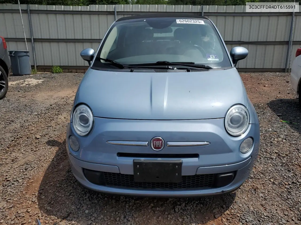 2013 Fiat 500 Pop VIN: 3C3CFFDR4DT615591 Lot: 62602325