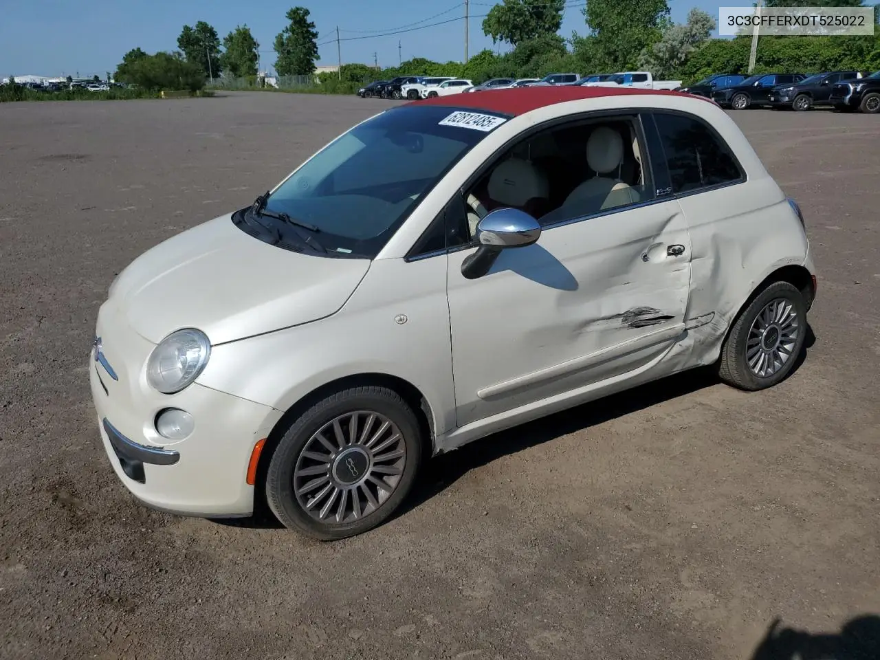 2013 Fiat 500 Lounge VIN: 3C3CFFERXDT525022 Lot: 62812485