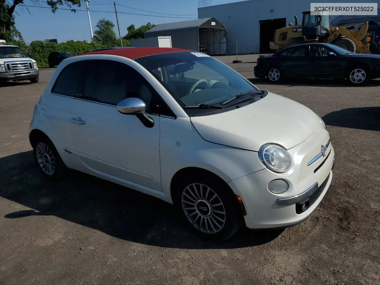 2013 Fiat 500 Lounge VIN: 3C3CFFERXDT525022 Lot: 62812485