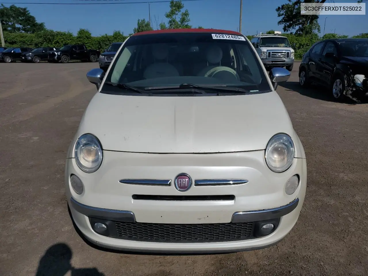 2013 Fiat 500 Lounge VIN: 3C3CFFERXDT525022 Lot: 62812485
