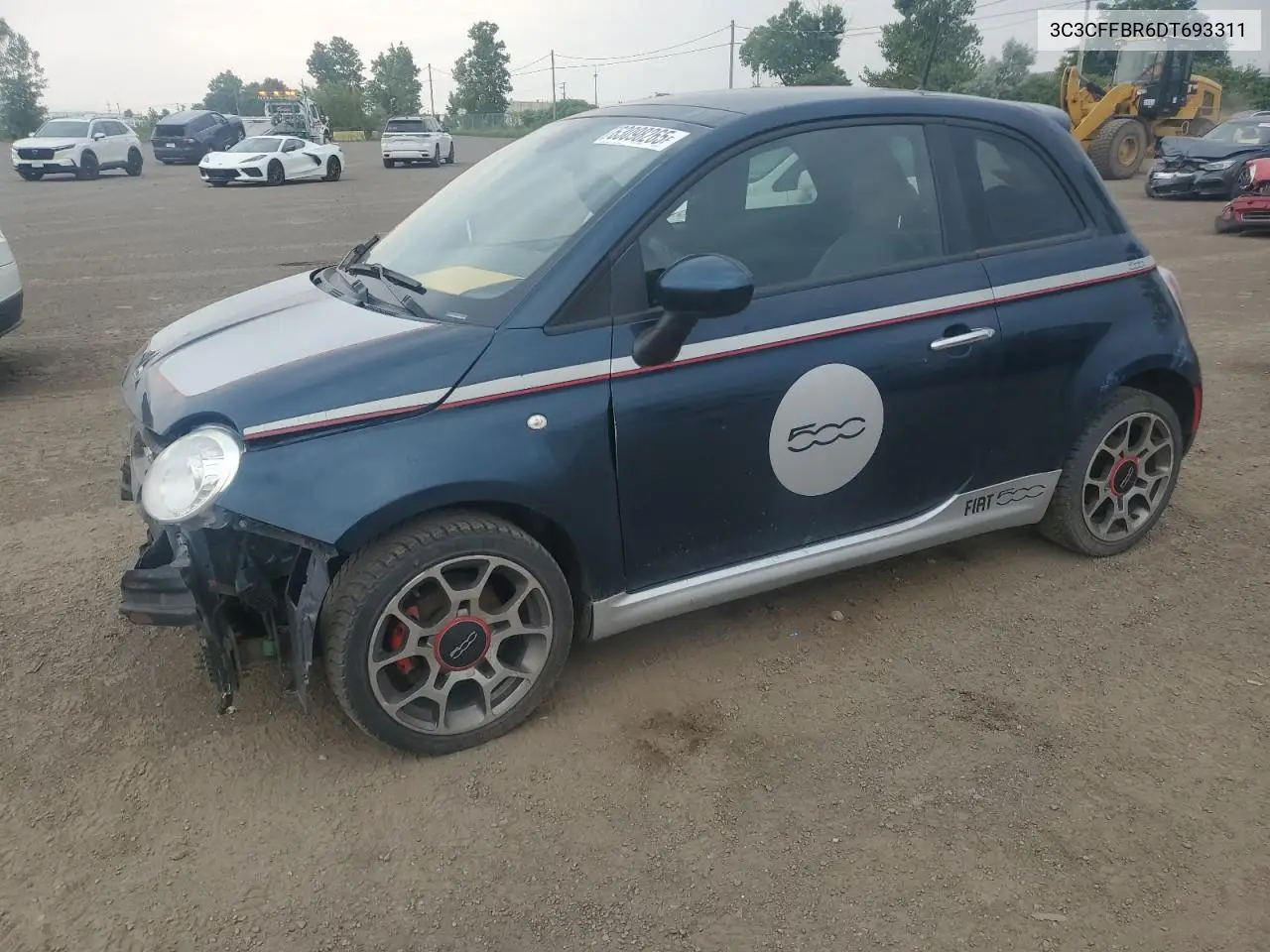 2013 Fiat 500 Sport VIN: 3C3CFFBR6DT693311 Lot: 63098265