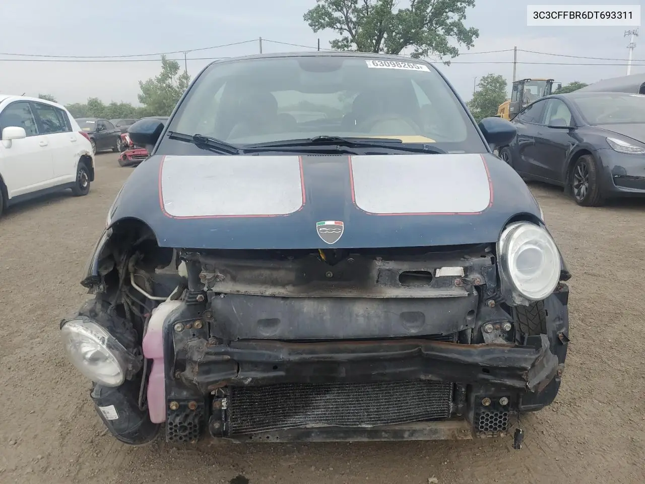 2013 Fiat 500 Sport VIN: 3C3CFFBR6DT693311 Lot: 63098265
