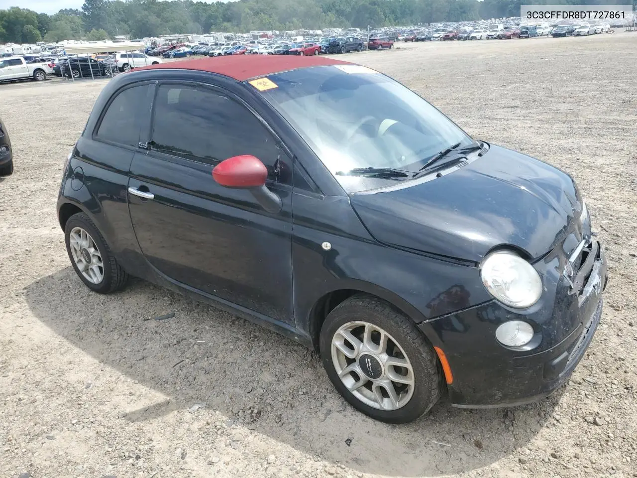 2013 Fiat 500 Pop VIN: 3C3CFFDR8DT727861 Lot: 63458375