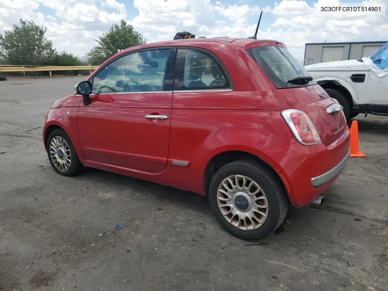 2013 Fiat 500 Lounge VIN: 3C3CFFCR1DT514901 Lot: 63460655