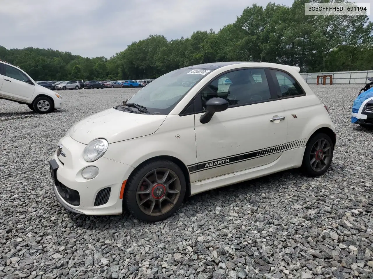 2013 Fiat 500 Abarth VIN: 3C3CFFFH5DT691194 Lot: 63560255