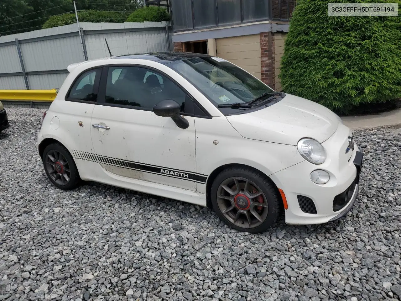 2013 Fiat 500 Abarth VIN: 3C3CFFFH5DT691194 Lot: 63560255