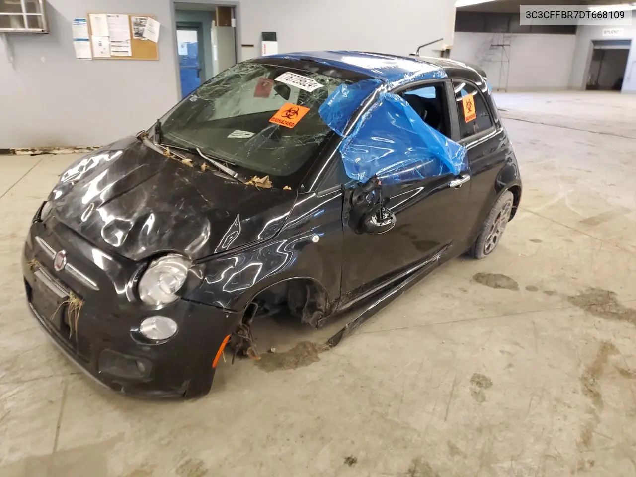 2013 Fiat 500 Sport VIN: 3C3CFFBR7DT668109 Lot: 76729524