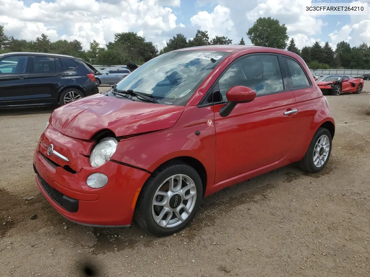 2014 Fiat 500 Pop VIN: 3C3CFFARXET264210 Lot: 62140225