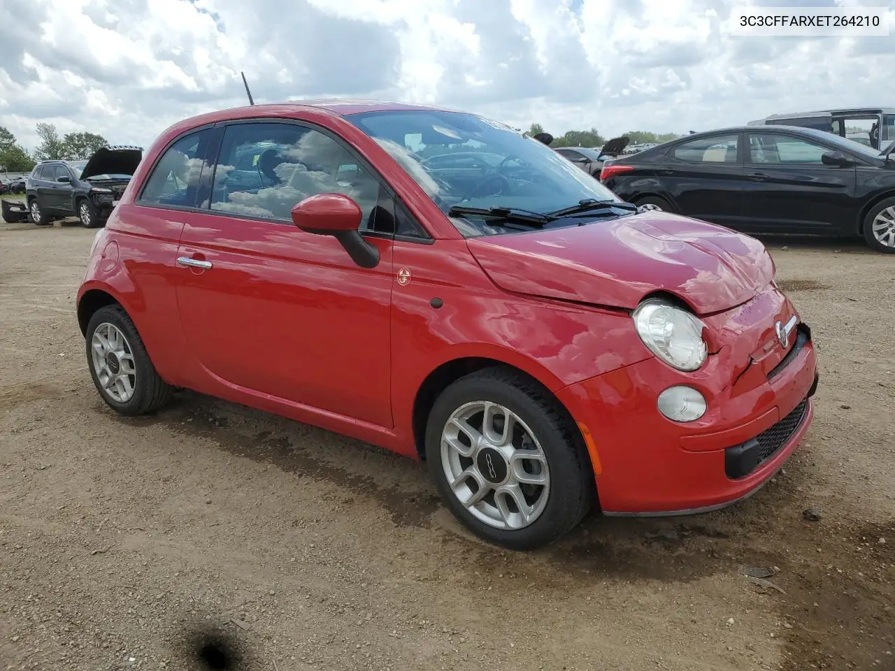 2014 Fiat 500 Pop VIN: 3C3CFFARXET264210 Lot: 62140225