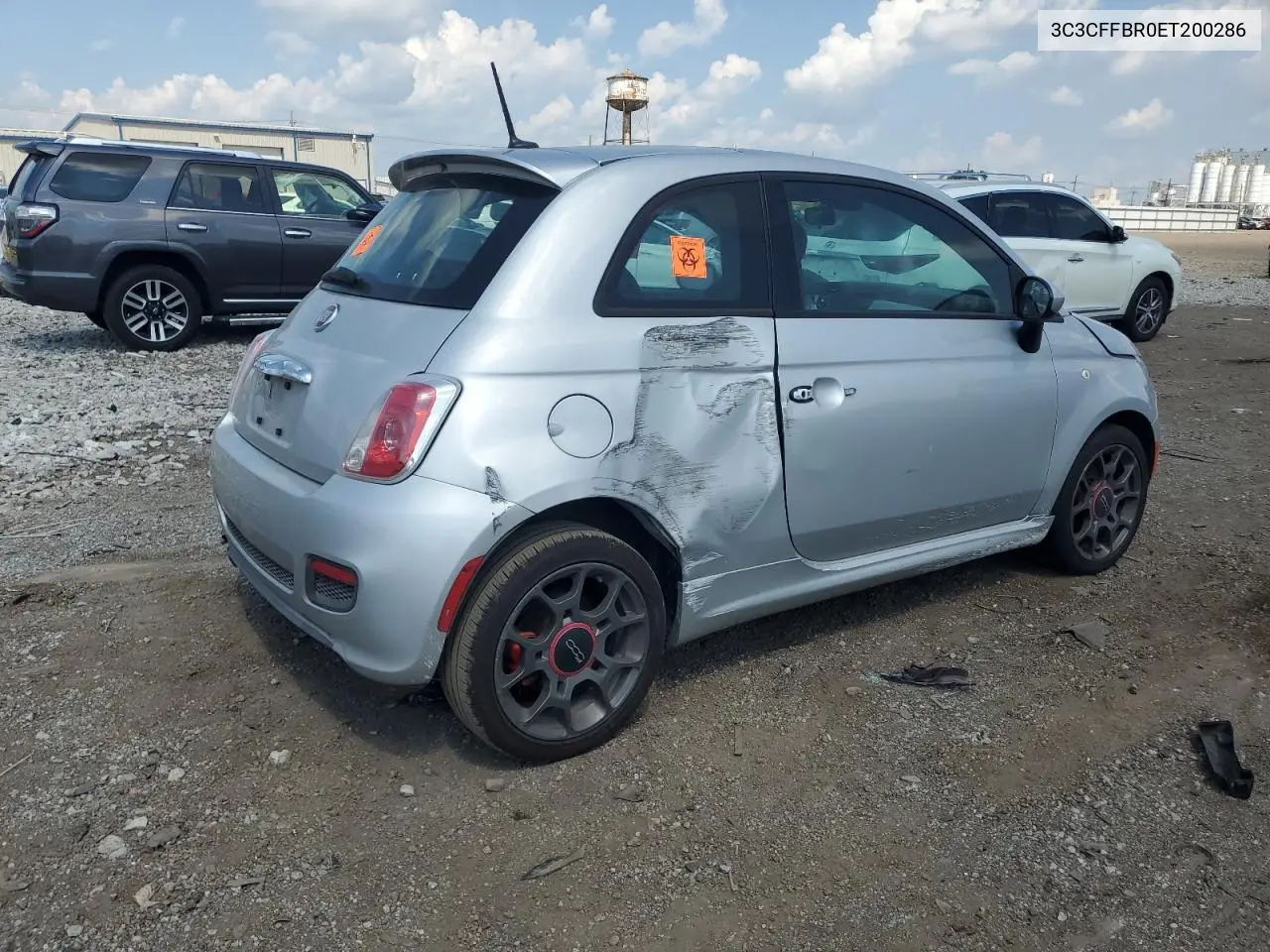 2014 Fiat 500 Sport VIN: 3C3CFFBR0ET200286 Lot: 62307805