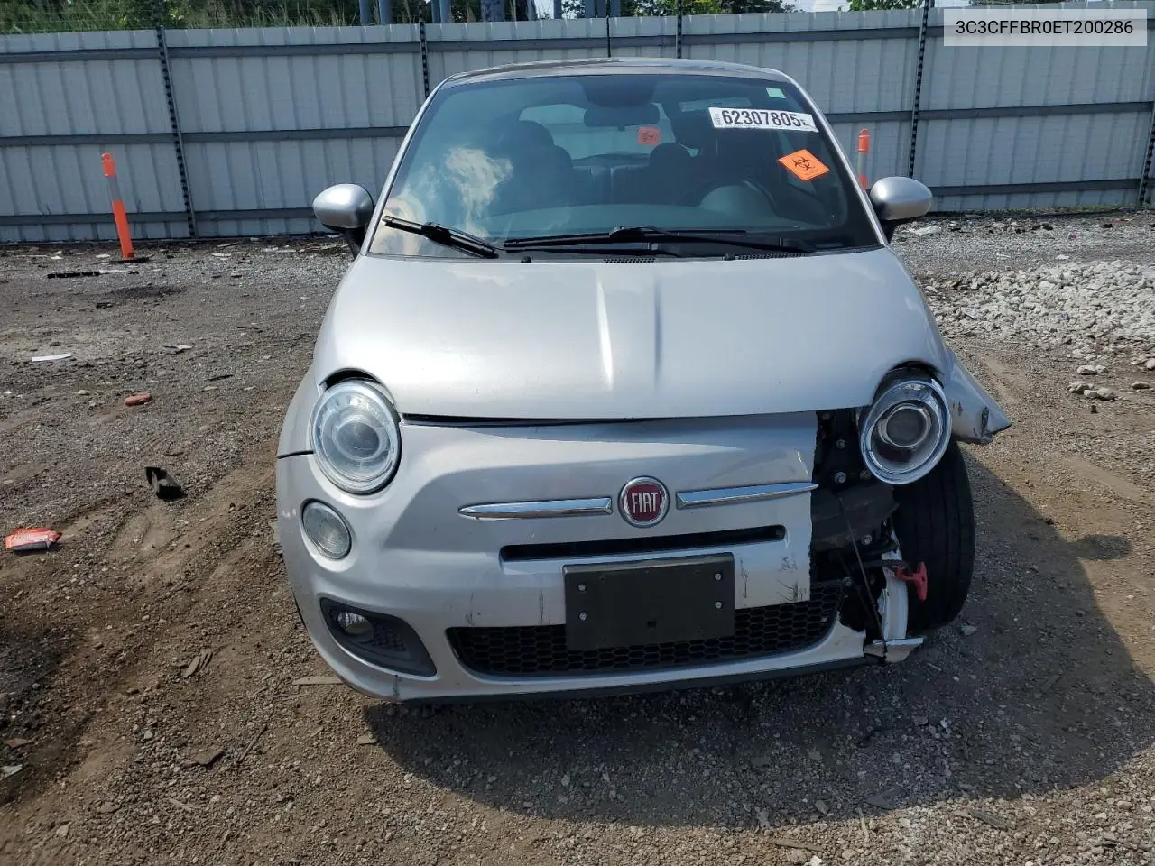 2014 Fiat 500 Sport VIN: 3C3CFFBR0ET200286 Lot: 62307805