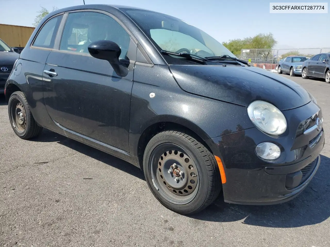 2014 Fiat 500 Pop VIN: 3C3CFFARXCT287774 Lot: 62565135