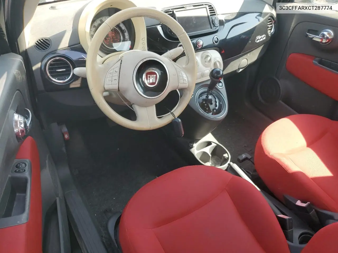 2014 Fiat 500 Pop VIN: 3C3CFFARXCT287774 Lot: 62565135