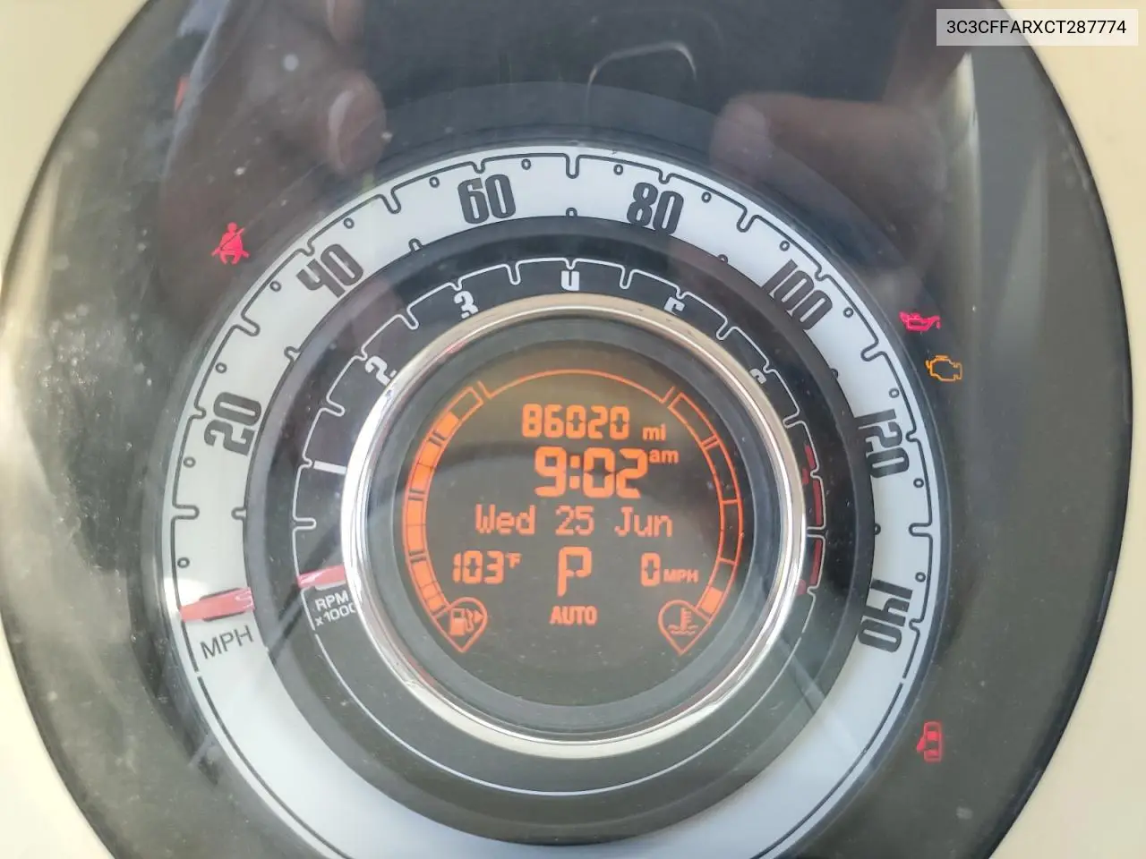 2014 Fiat 500 Pop VIN: 3C3CFFARXCT287774 Lot: 62565135