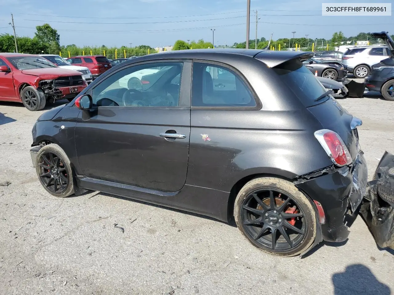 2015 Fiat 500 Abarth VIN: 3C3CFFFH8FT689961 Lot: 61400335