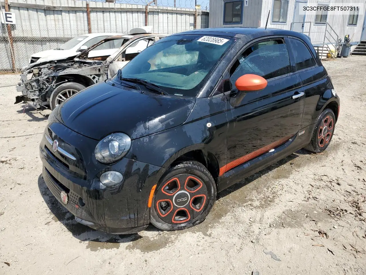 2015 Fiat 500 Electric VIN: 3C3CFFGE8FT507311 Lot: 62028985