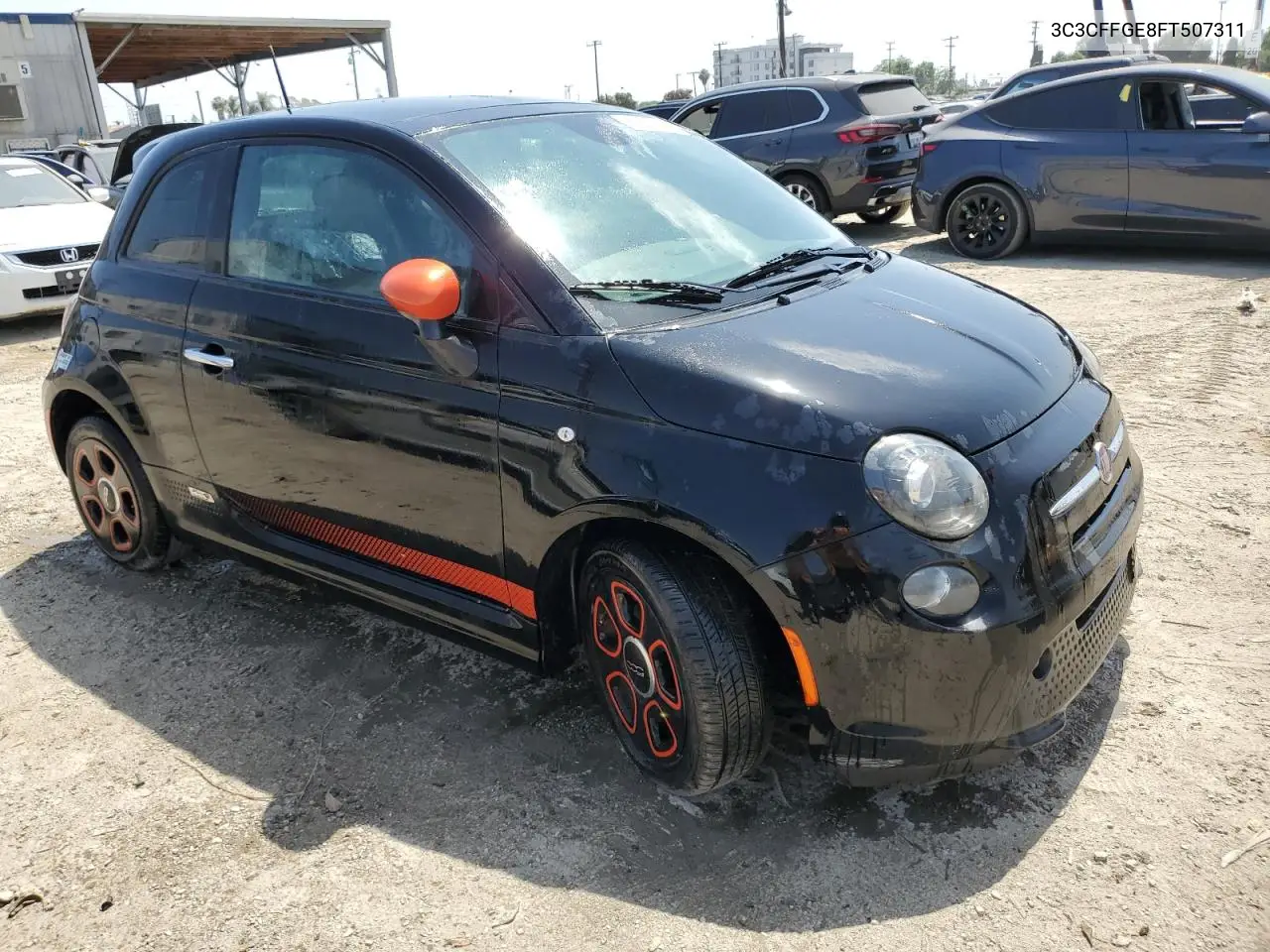 2015 Fiat 500 Electric VIN: 3C3CFFGE8FT507311 Lot: 62028985